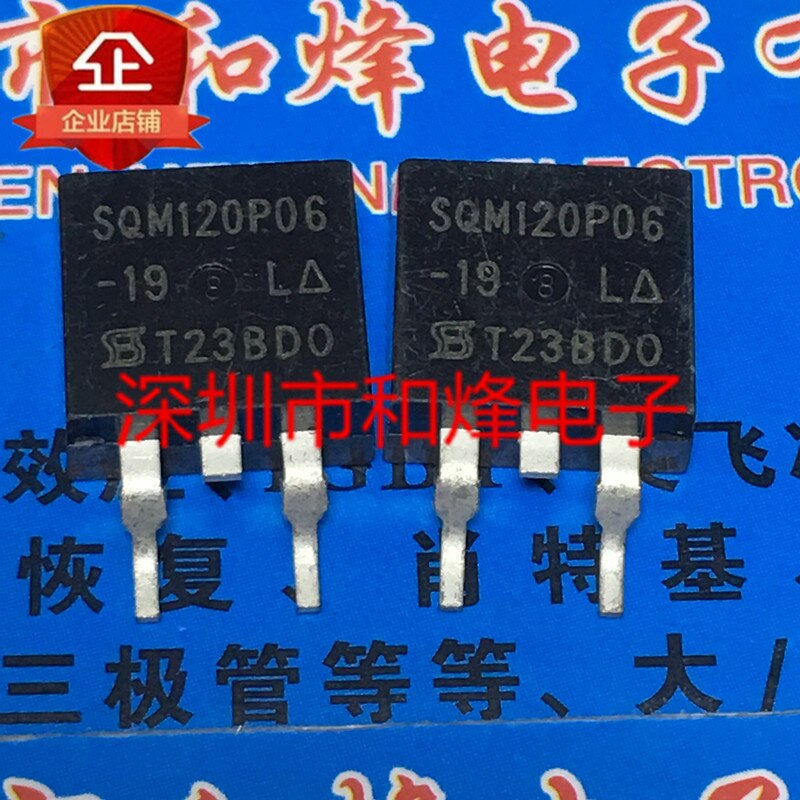 30pcs  ο SQM120P06-19 P -263-60V